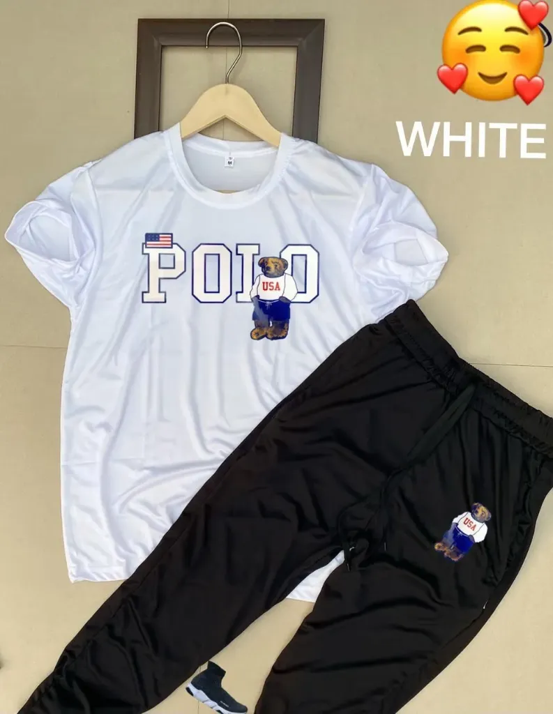 POLO [ T-shirt + Lower] tracksuit combo