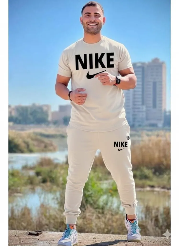 NIKE ( T-shirt+Lower ) tracksuit combo