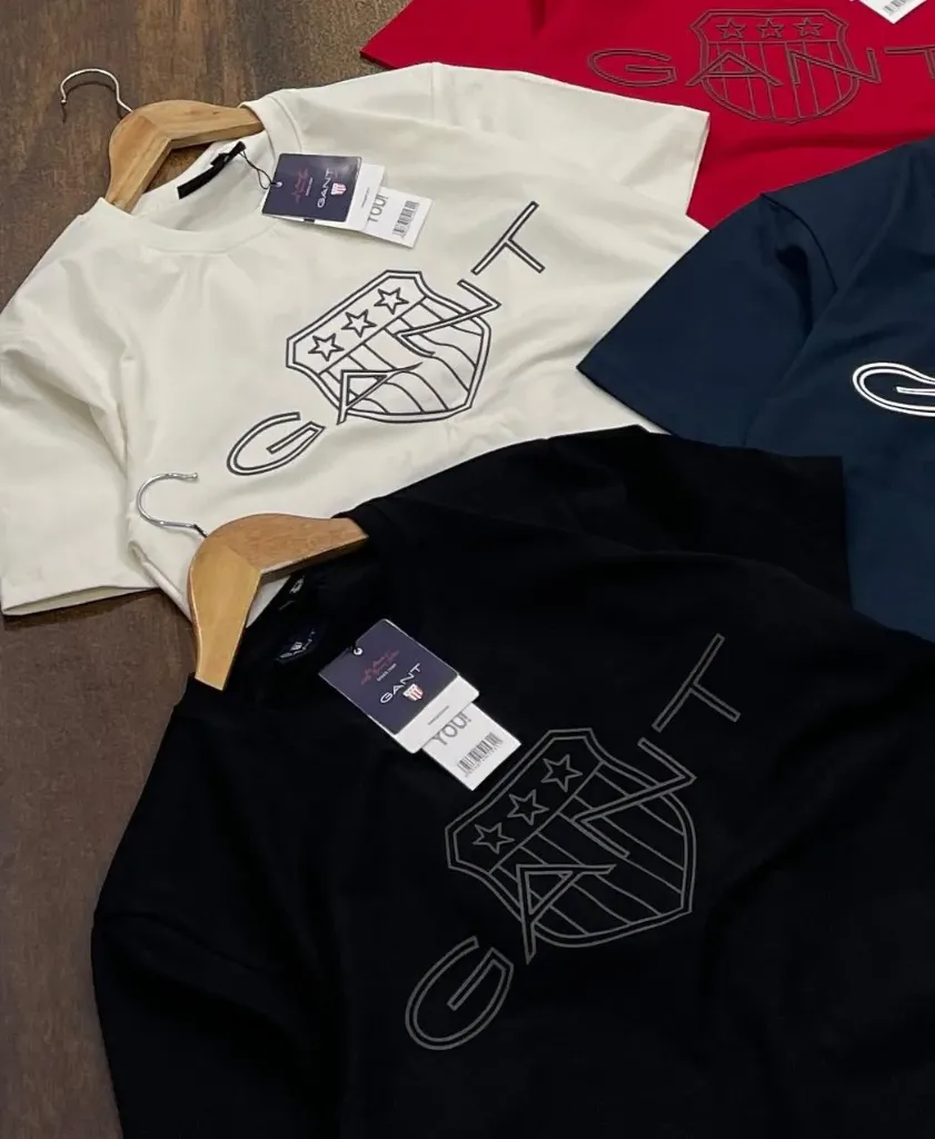 Gant Round Neck Drop Shoulder T-shirt